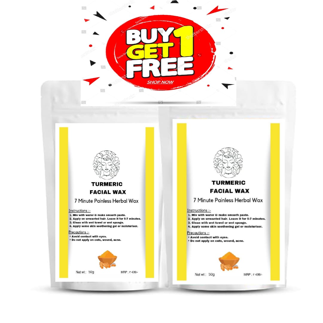 Turmeric Facial Hair Removal Waxing Powder ( Pack of 2 )